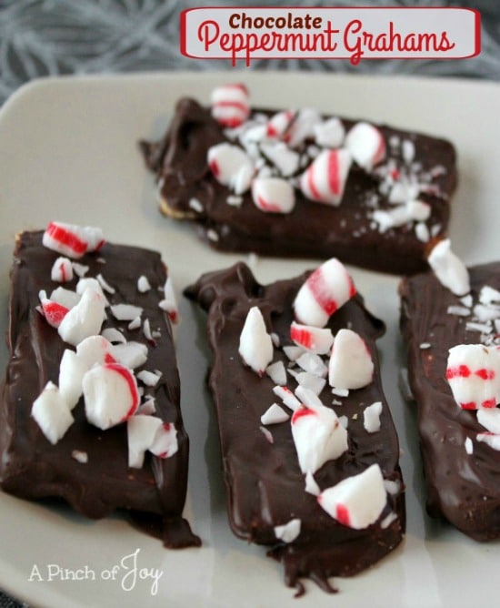 Chocolate Peppermint Grahams – No Bake Treat