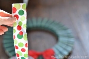 a polka dot piece of ribbon