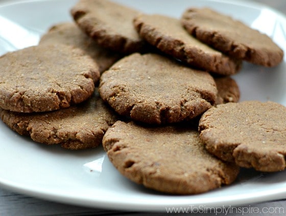 a plateful of gingerbread cookies