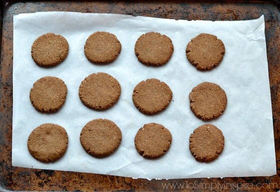 a baking sheet with gingerbread cookies