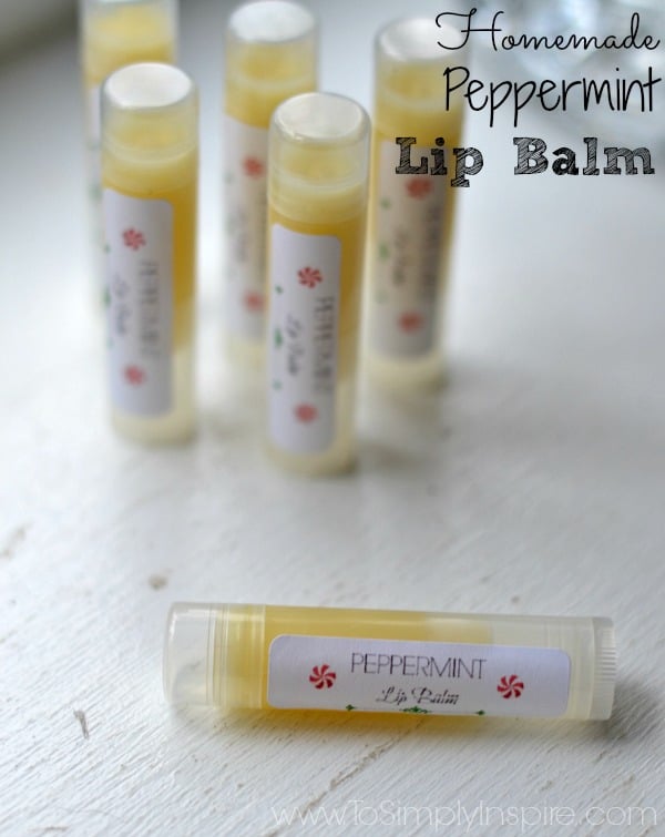 Homemade Peppermint Lip Balm