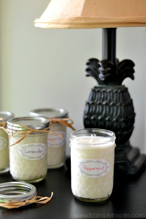 homemade soy candles 