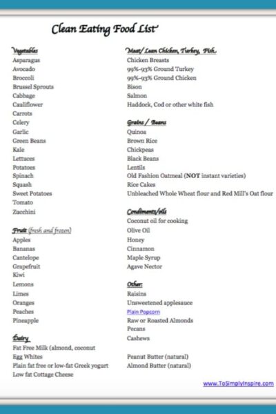 Uncategorized Archives - In the direction of Just Stimulate photograph relating to Clean Eating Food List Printable identified as Uncategorized Archives - Toward Basically Motivate
