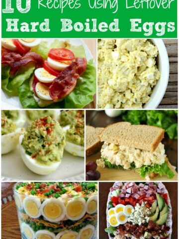 A bunch of different types of recipes for hard boiled eggs
