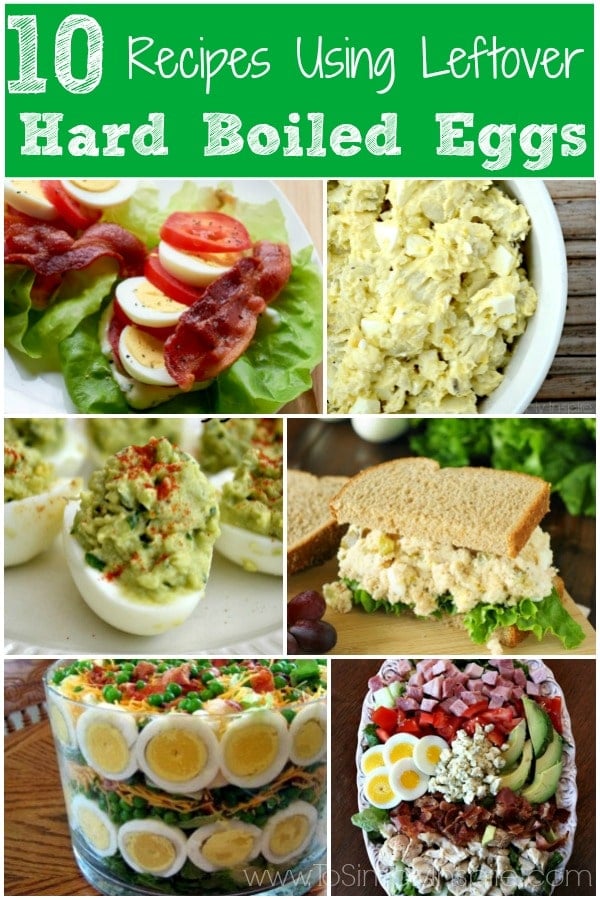 A bunch of different types of recipes for hard boiled eggs
