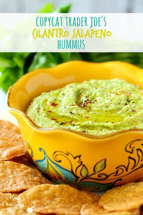 Cilantro Jalapeno Hummus