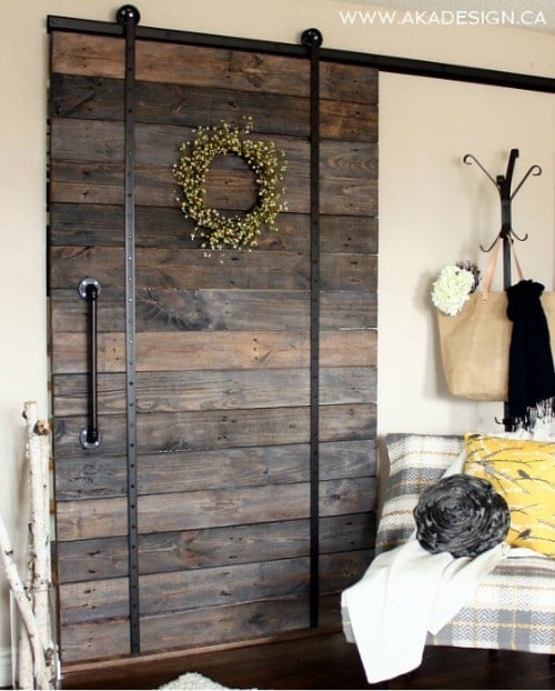 DIY Upcycled Pallet Barn Door