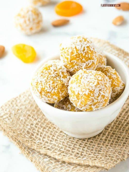 Apricot Almond Coconut Energy Bites