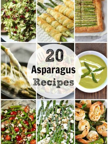 a bunch of different types of asparagus recipes