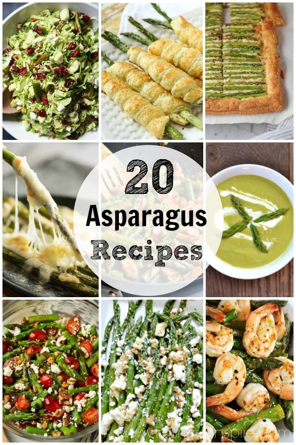 A bunch of different types of asparagus recipes