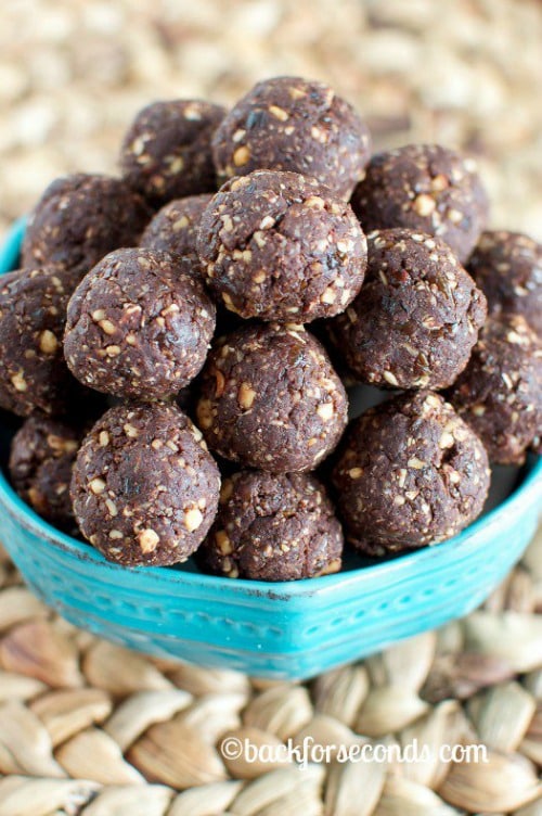 Chocolate-Covered Peanut Energy Bites