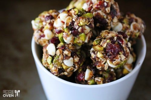 Cranberry Pistachio Energy Bites