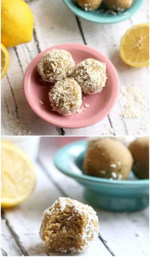 Lemon Coconut No-Bake Bite