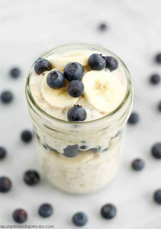 Banana Blueberry Overnight Oats