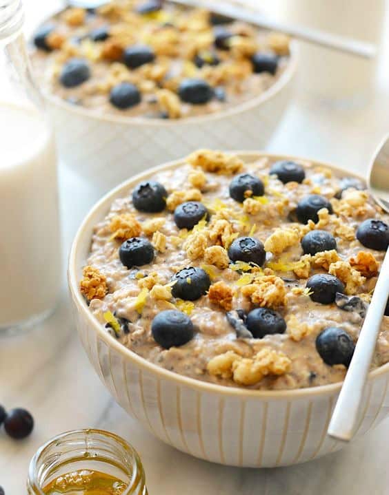 Blueberry Muffin Overnight Oats