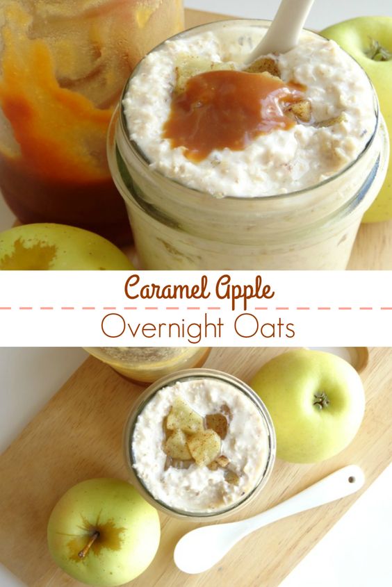 Caramel Apple Overnight Oats