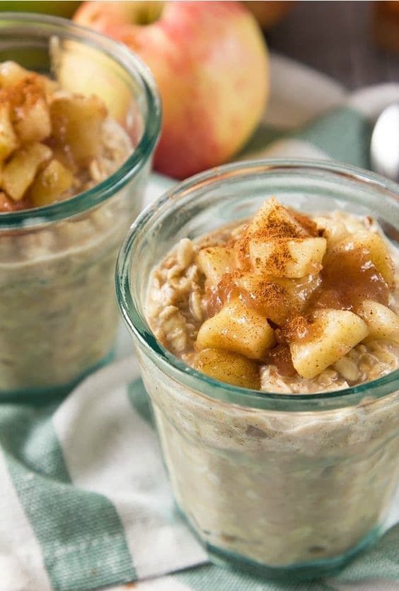 apple pie overnight oats