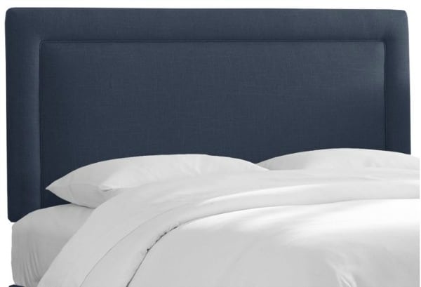 Navy Collins Headboard, Queen