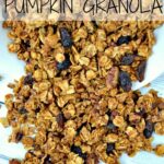 Pumpkin Granola Recipe spread out on a white background