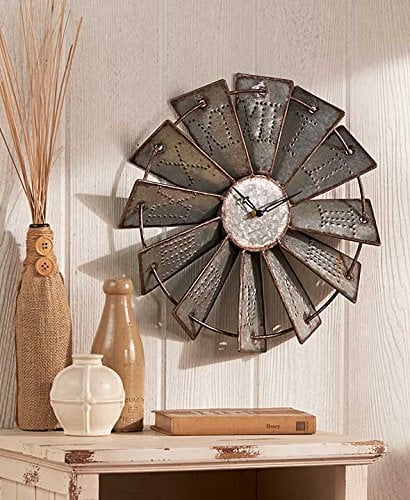 metal-windmill-wall-clock