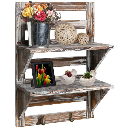 rustic-wood-wall-mounted-organizer-shelves-w-2-hooks