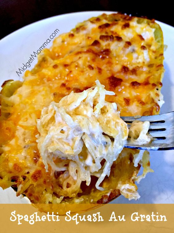 spaghetti squash with cheddar cheese