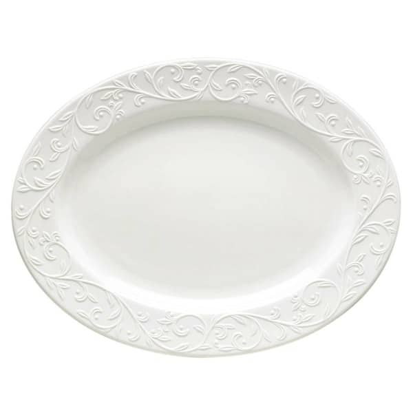 a white turkey platter