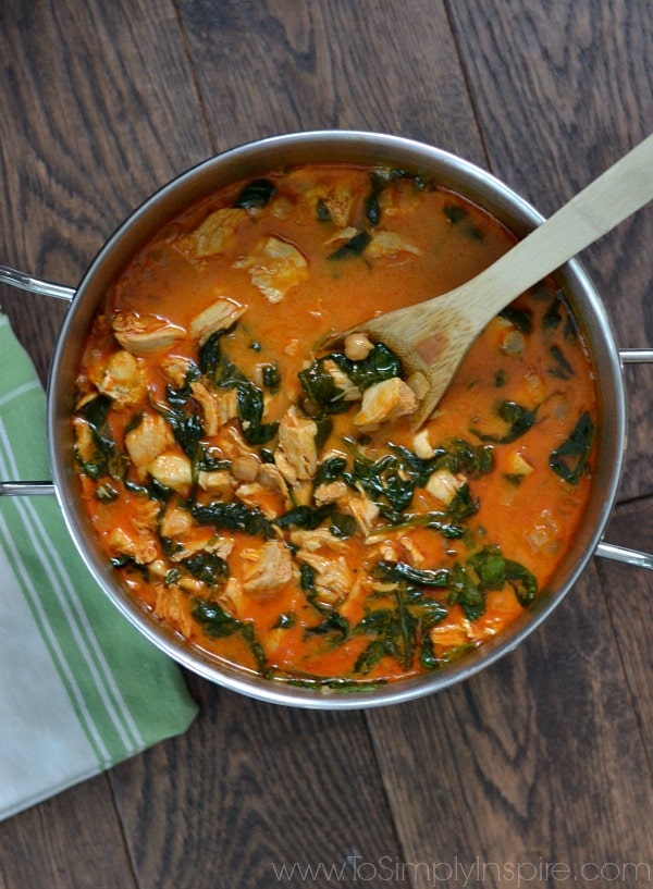 Curry Chicken and Chickpeas To Simply Inspire