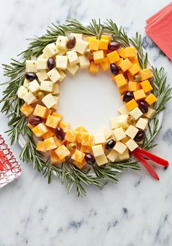 Easy Cheese Wreath