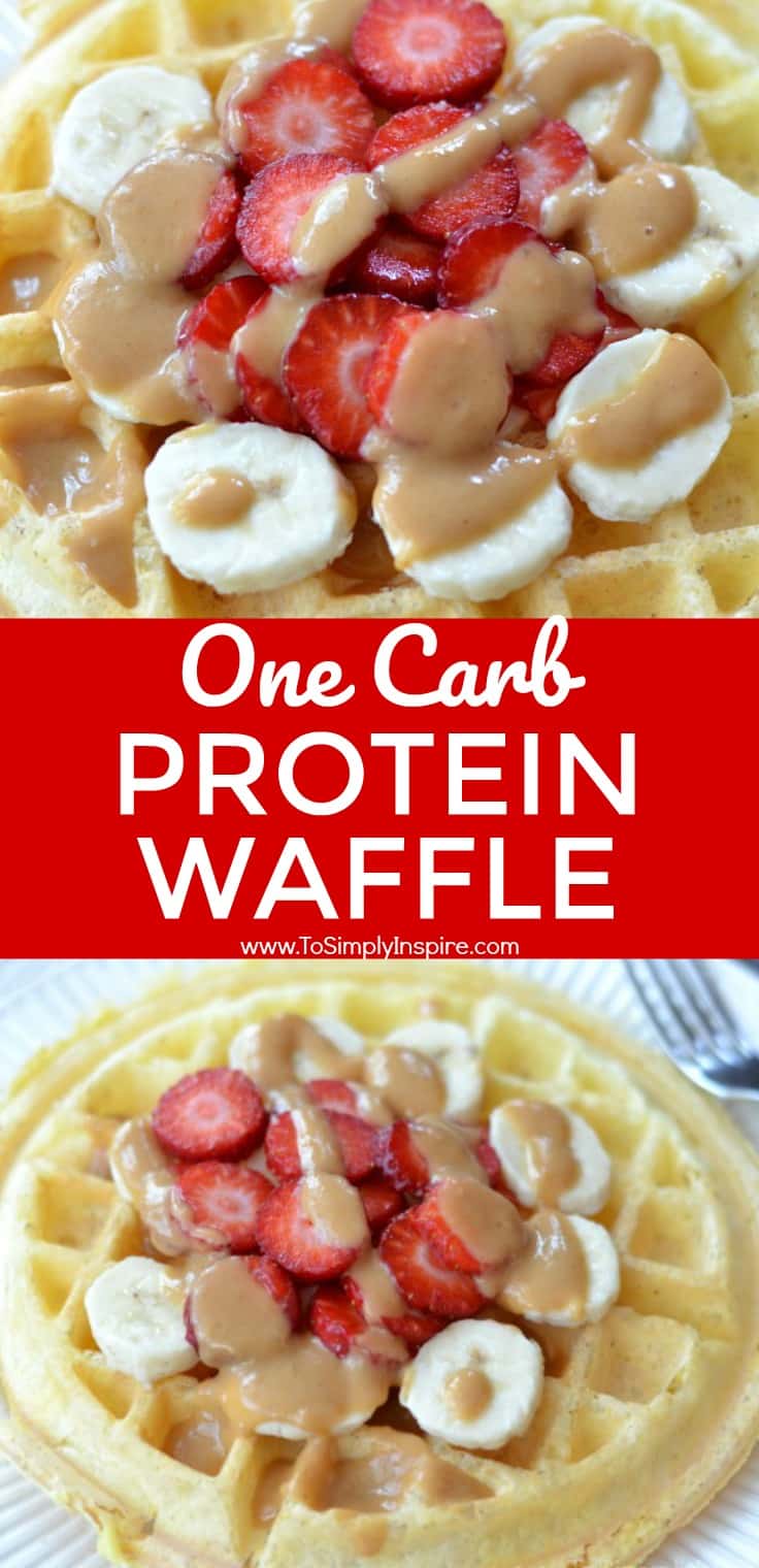 3 Ingredient Protein Waffle (One Carb) To Simply Inspire