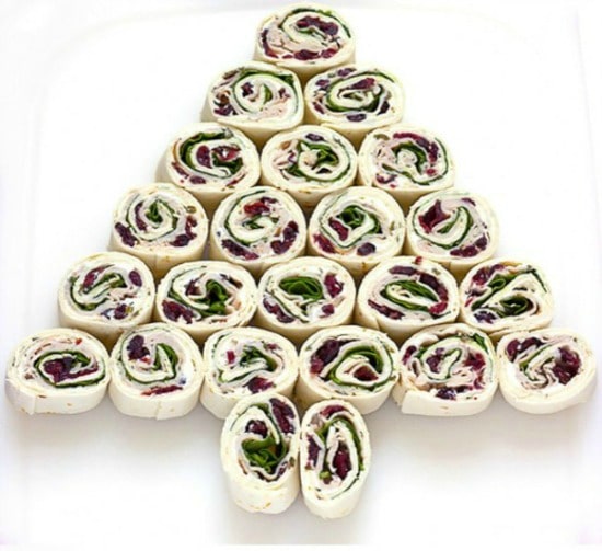 Turkey Cranberry Pinwheels