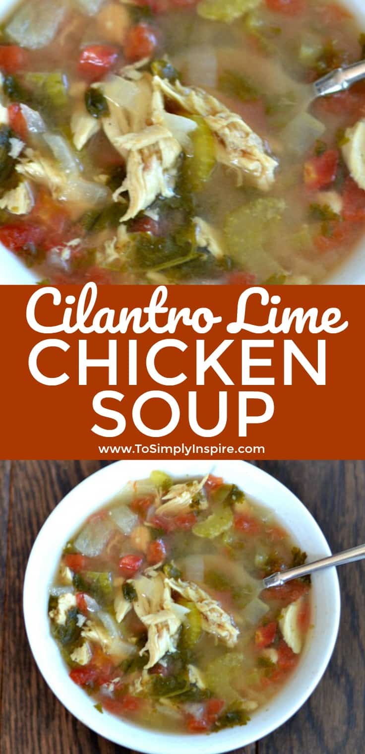 Cilantro Lime Chicken Soup To Simply Inspire