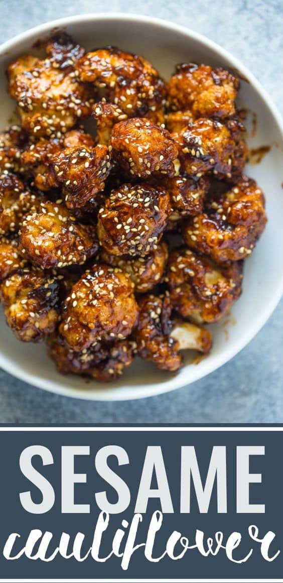 Sesame Cauliflower Bites