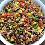 Cowboy Caviar Recipe in a big white bowl