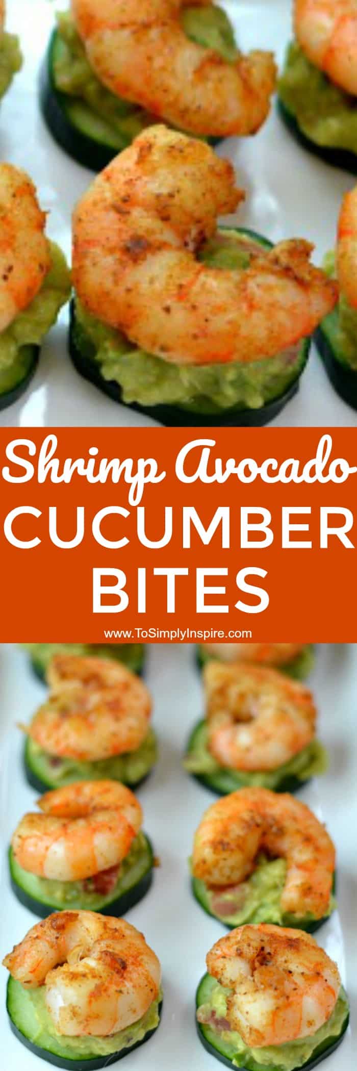 Shrimp Avocado Cucumber Bites - To Simply Inspire