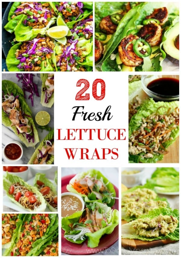 A bunch of different types of lettuce Wraps 