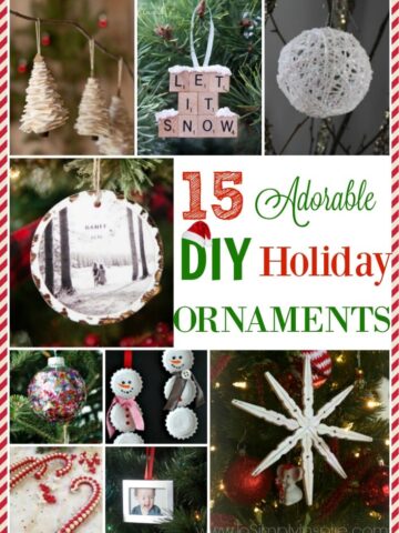 A bunch of DIY Holiday ornament ideas