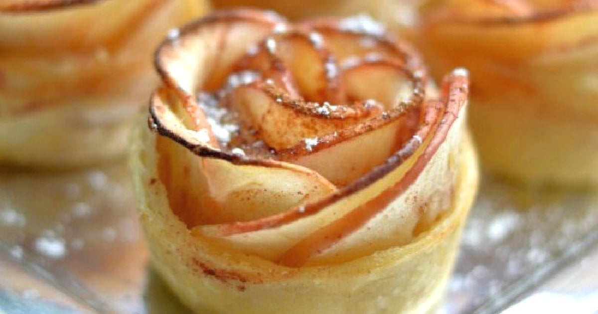 Apple Rose Puffed Pastry