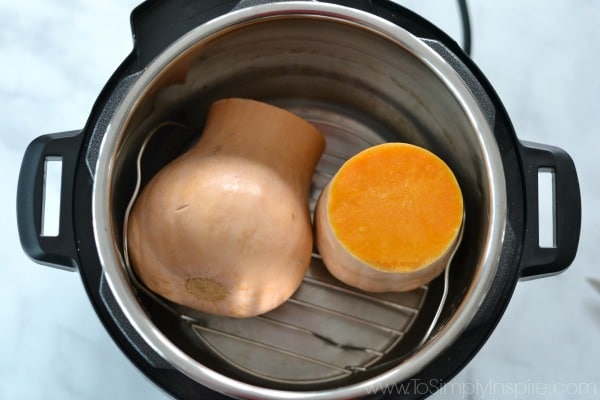 cut butternut squash in an instant pot without lid