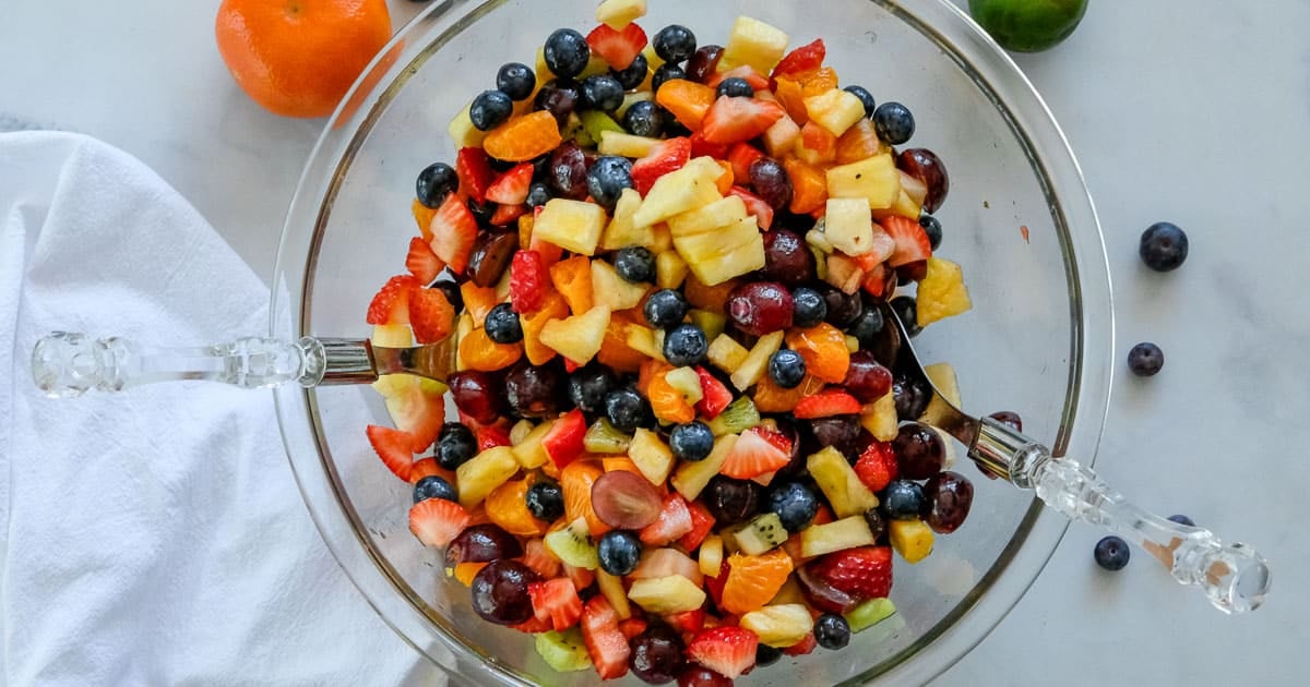 Fruit Salad with Honey Lime Dressing Fruit Salad with Honey Lime Dressing