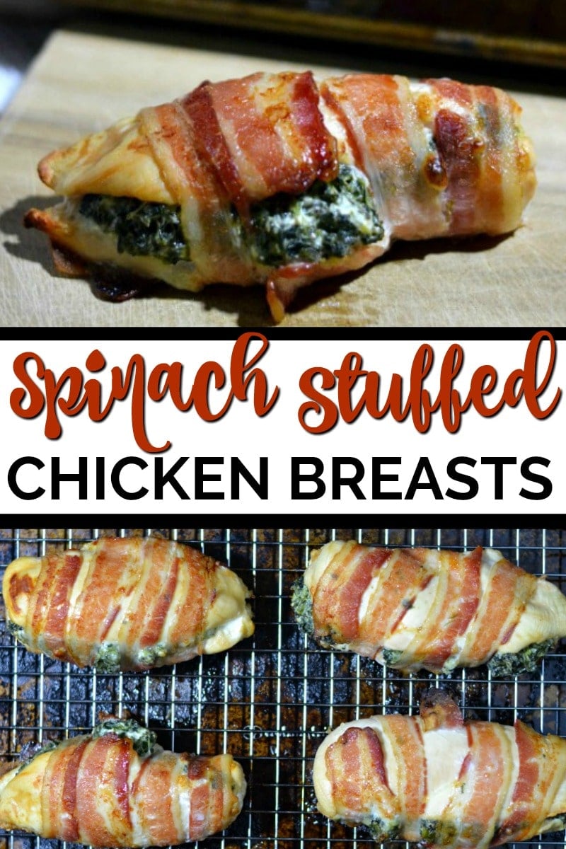 Spinach Cream Cheese Stuffed Chicken Breasts
