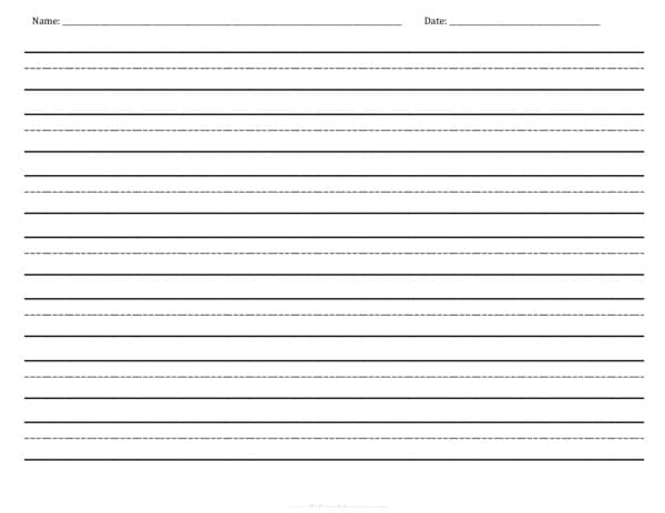 printable handwriting practice sheet