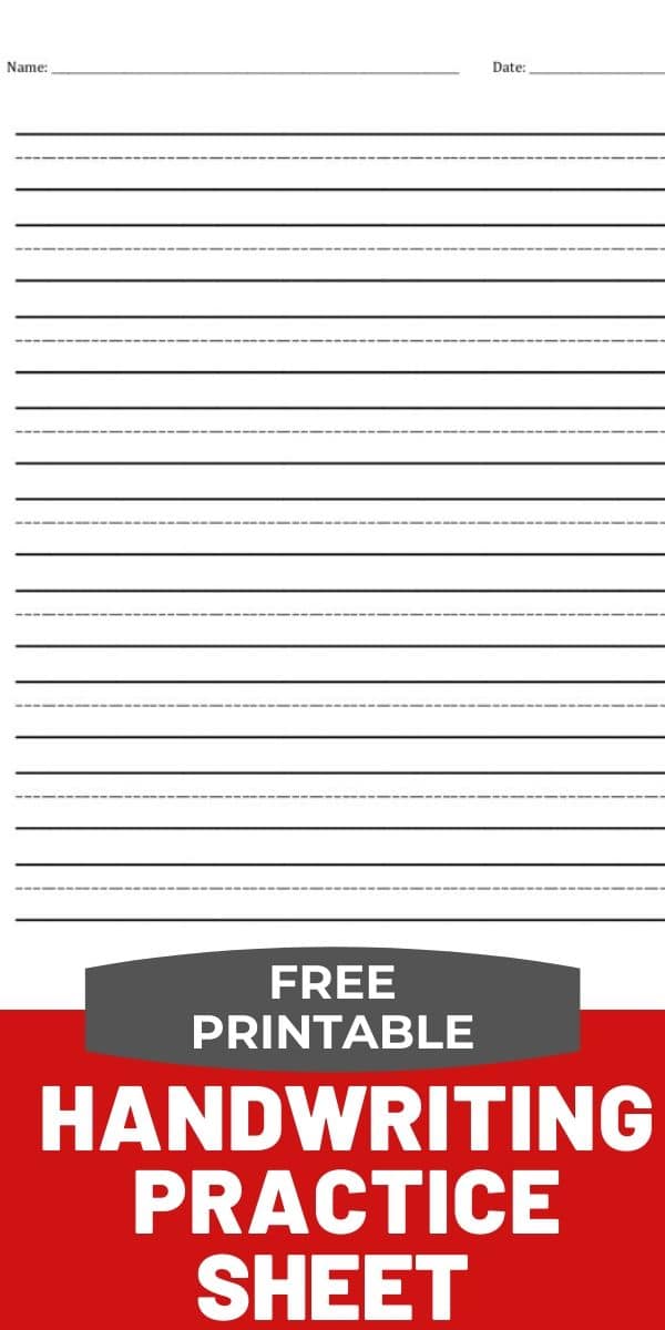Free Printable Handwriting Practice Sheets - To Simply Inspire
