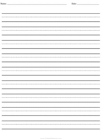 Printable handwriting practice sheet