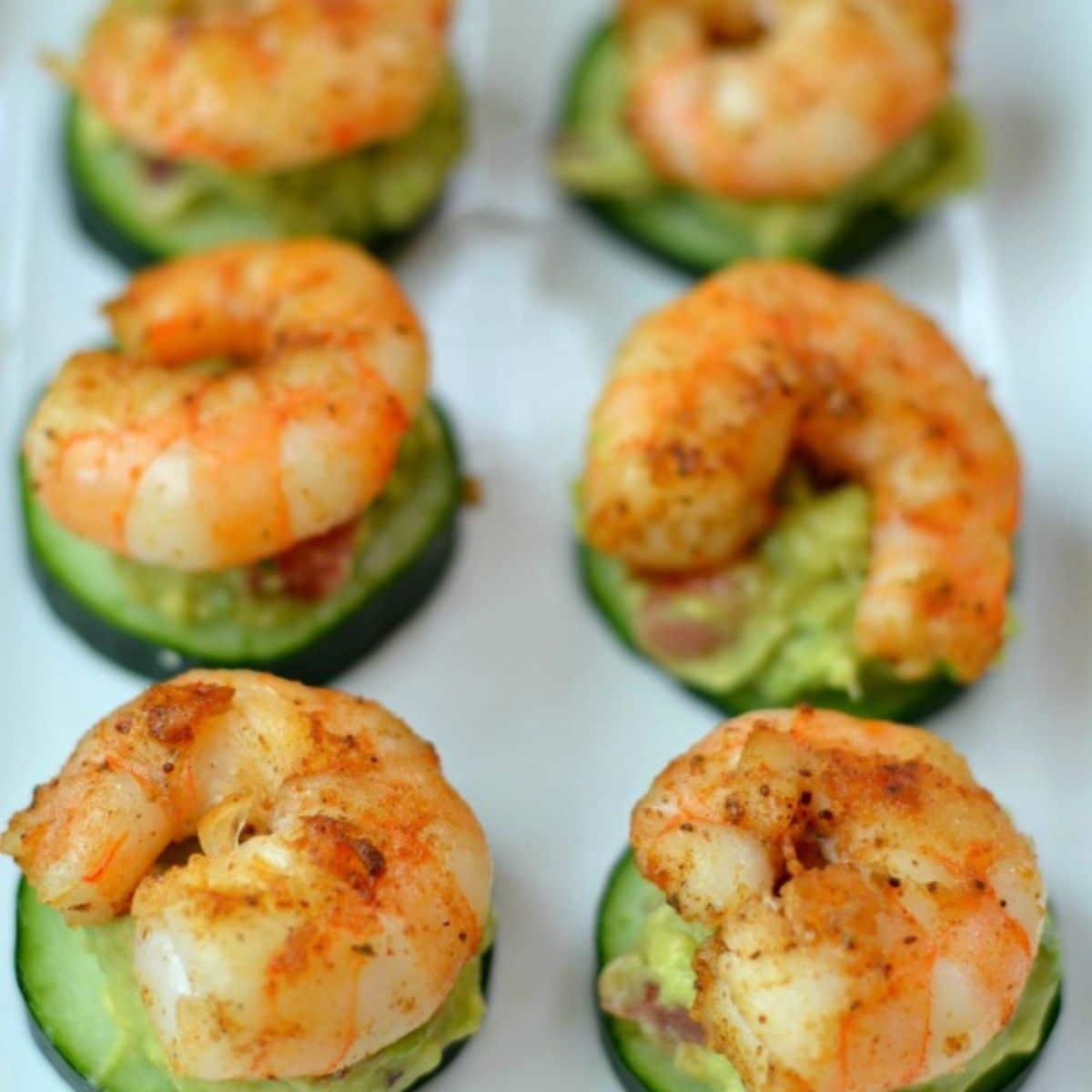 Cucumber Avocado Shrimp Appetizer