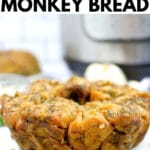 garlic parmesan monkey bread on a counter with an instant pot in the background