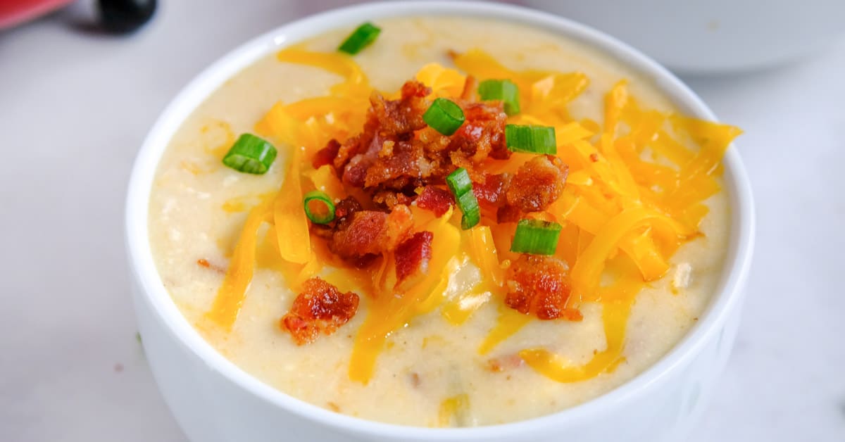 Easy Loaded Baked Potato Soup - To Simply Inspire