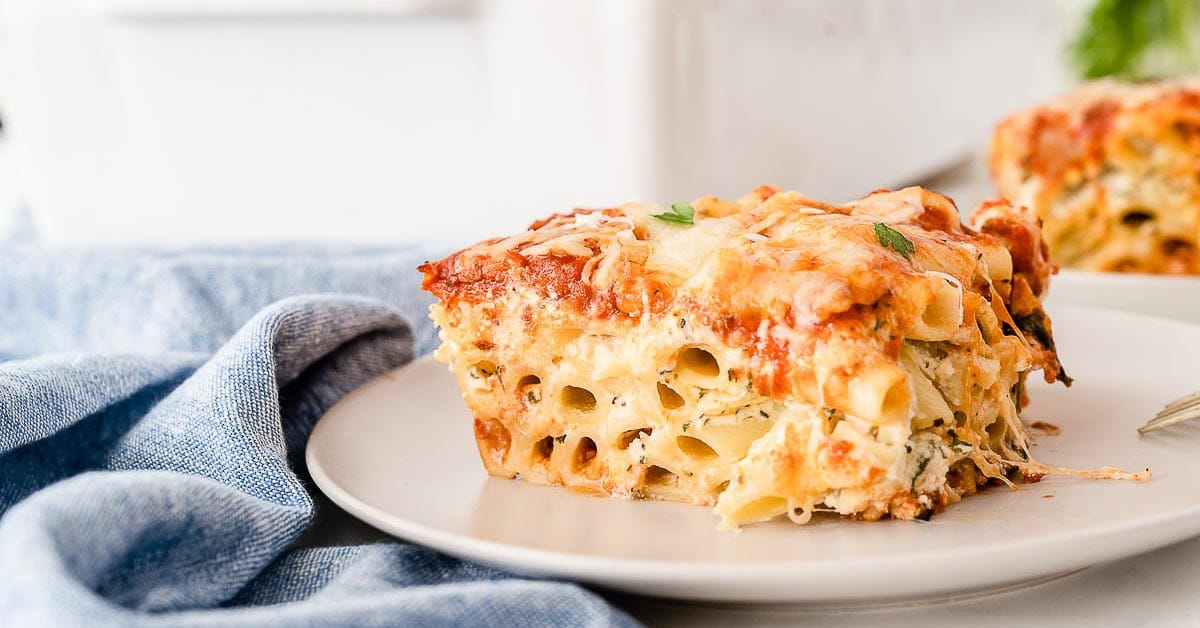 Classic Meatless Baked Ziti - To Simply Inspire