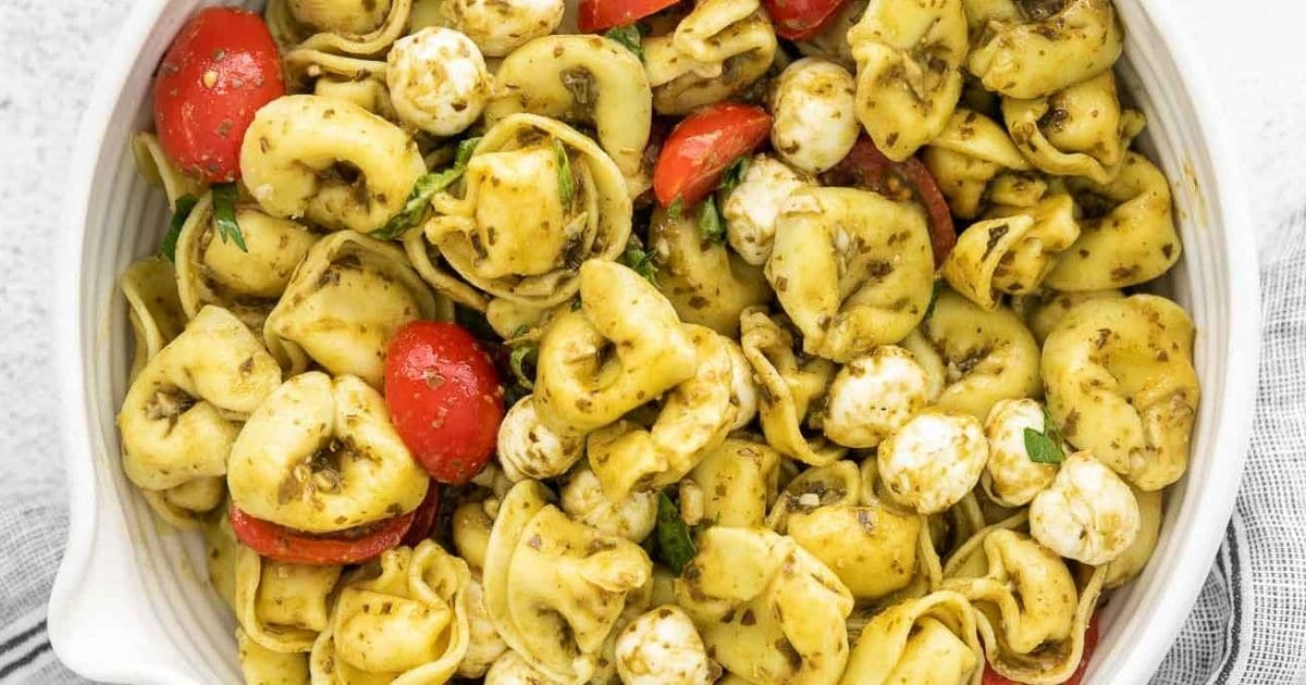 Pesto Tortellini Pasta Salad