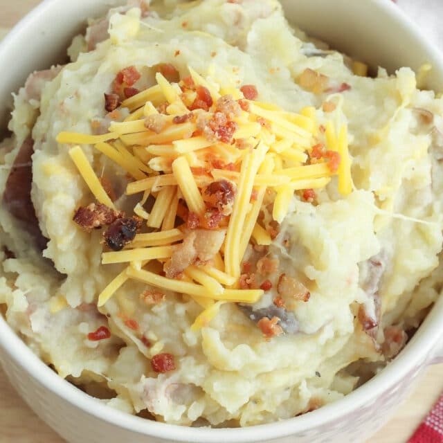 Slow Cooker Loaded Mashed Potatoes - To Simply Inspire